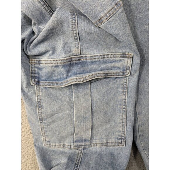 VIP Honey Cargo Jeans Womens 4XL Blue Comfort Stretch Tech Denim High Rise - Picture 15 of 15